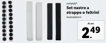 Lidl crelando Set nastro a strappo o feltrini offerta