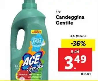 Lidl Ace Candeggina Gentile offerta