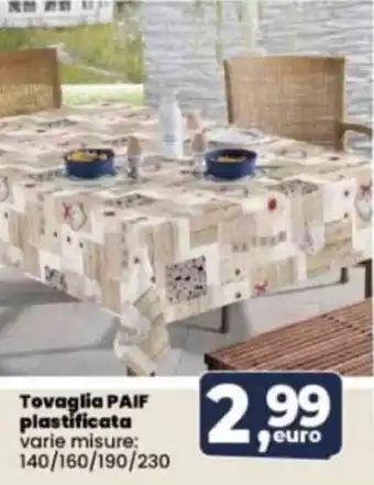 Tovaglia PAIF plastificata