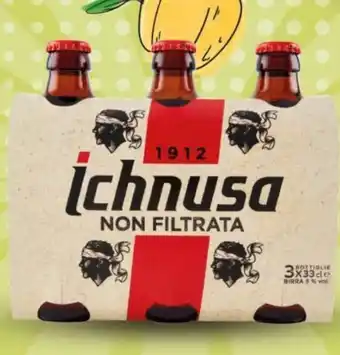 Tigre BIRRA NON FILTRATA ICHNUSA cl 33 x 3 offerta