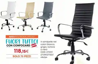 Conforama AKKA POLTRONA UFFICIO offerta