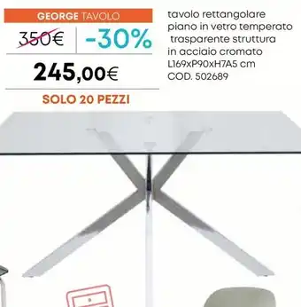 Conforama GEORGE TAVOLO offerta