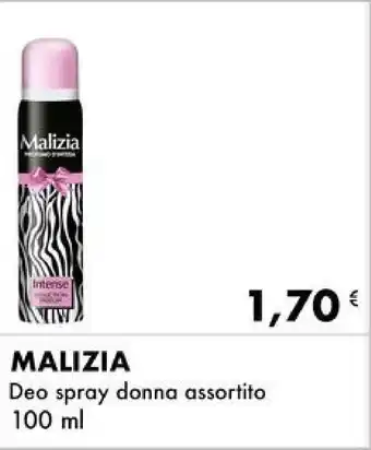 Iper Tosano MALIZIA Deo spray donna assortito 100 ml offerta
