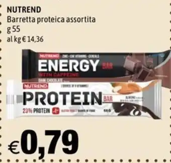 NUTREND Barretta proteica assortita g 55