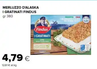 Tigre MERLUZZO D'ALASKA I GRATINATI FINDUS gr 380 offerta