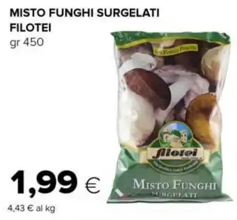 Tigre MISTO FUNGHI SURGELATI FILOTEI gr 450 offerta