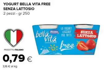 Tigre YOGURT BELLA VITA FREE SENZA LATTOSIO 2 pezzi - gr 250 offerta