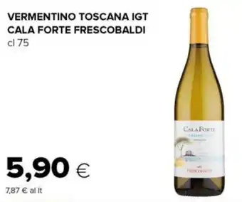 Tigre VERMENTINO TOSCANA IGT CALA FORTE FRESCOBALDI cl 75 offerta