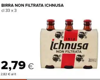 Tigre BIRRA NON FILTRATA ICHNUSA cl 33 x 3 offerta