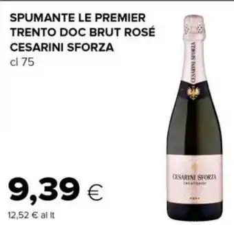 Tigre SPUMANTE LE PREMIER TRENTO DOC BRUT ROSÉ CESARINI SFORZA cl 75 offerta