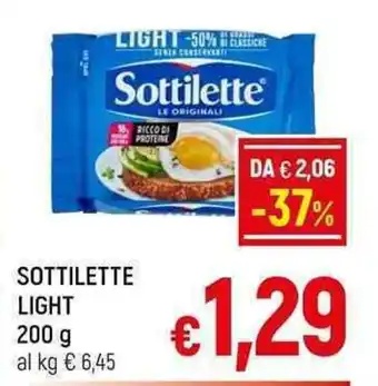 A&O SOTTILETTE LIGHT 200 g offerta