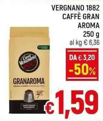 A&O VERGNANO 1882 CAFFÈ GRAN AROMA 250 g offerta