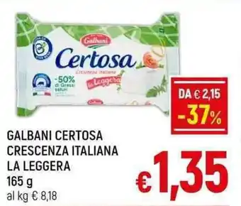 A&O GALBANI CERTOSA CRESCENZA ITALIANA LA LEGGERA 165 g offerta