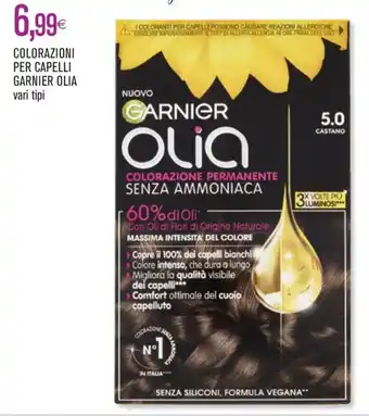 Coop COLORAZIONI PER CAPELLI GARNIER OLIA vari tipi offerta