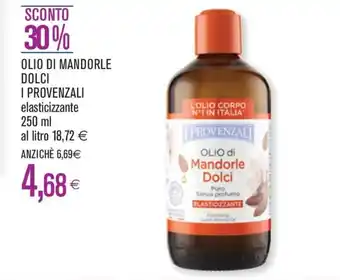 Coop OLIO DI MANDORLE DOLCI I PROVENZALI elasticizzante 250 ml offerta