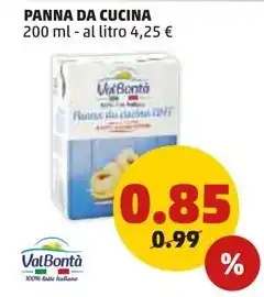 PENNY PANNA DA CUCINA 200 ml offerta