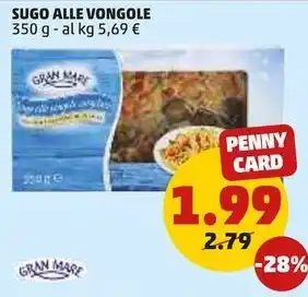 PENNY SUGO ALLE VONGOLE 350 g offerta