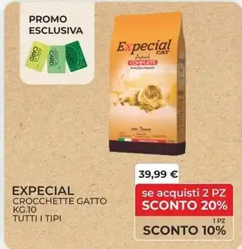 Arcaplanet EXPECIAL CROCCHETTE GATTO kg 10 TUTTI I TIPI offerta