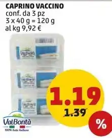 PENNY CAPRINO VACCINO conf. da 3 pz 3 x 40 g offerta