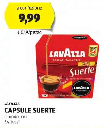 ALDI LAVAZZA CAPSULE SUERTE a modo mio 54 pezzi offerta