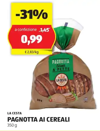 ALDI LA CESTA PAGNOTTA AI CEREALI 350 g offerta