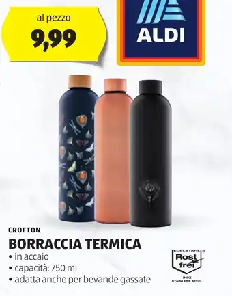 ALDI CROFTON BORRACCIA TERMICA offerta