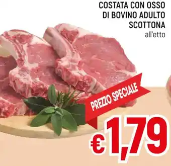 Famila COSTATA CON OSSO DI BOVINO ADULTO SCOTTONA all'etto offerta