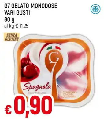 Famila G7 GELATO MONODOSE VARI GUSTI 80 g offerta