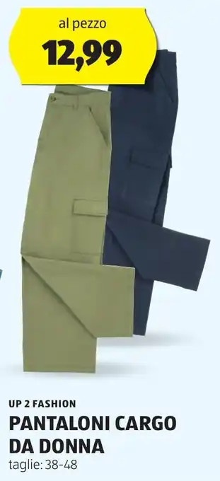 ALDI UP 2 FASHION PANTALONI CARGO DA DONNA offerta