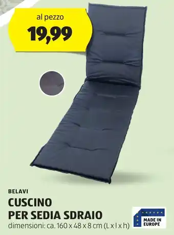 ALDI BELAVI CUSCINO PER SEDIA SDRAIO offerta