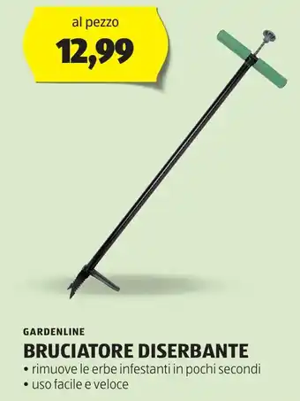 ALDI GARDENLINE BRUCIATORE DISERBANTE offerta