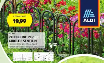ALDI BELAVI RECINZIONE PER AIUOLE E SENTIERI offerta