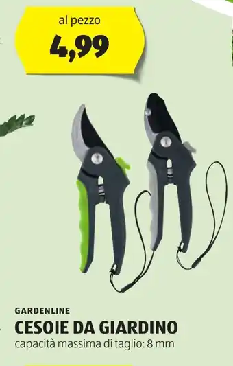 ALDI GARDENLINE CESOIE DA GIARDINO offerta