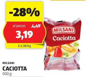 ALDI MILSANI CACIOTTA 500 g offerta