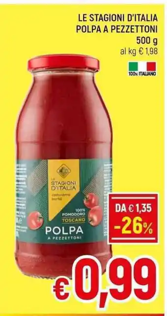 A&O LE STAGIONI D'ITALIA POLPA A PEZZETTONI 500 g offerta