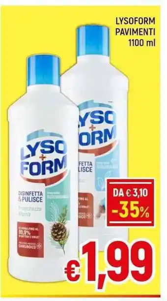 A&O LYSOFORM PAVIMENTI 1100 ml offerta