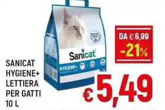 A&O SANICAT HYGIENE+ LETTIERA PER GATTI 10 L offerta