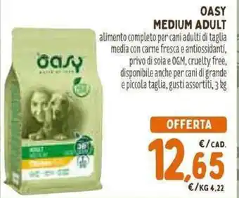 Pet Store Conad OASY MEDIUM ADULT 3 kg offerta