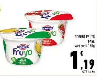 Conad YOGURT FRUYO FAGE vari gusti 150g offerta