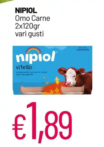 Franzy's NIPIOL Omo Carne 2x120gr vari gusti offerta