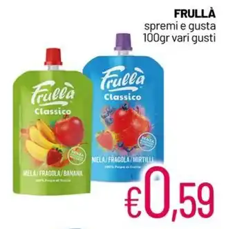 Franzy's FRULLÀ spremi e gusta 100gr vari gusti offerta