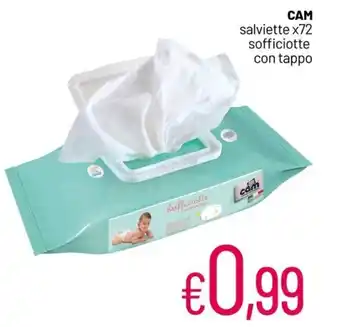 Franzy's CAM salviette x72 sofficiotte con tappo offerta