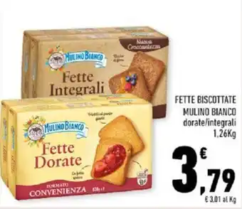 Conad FETTE BISCOTTATE MULINO BIANCO dorate/integrali 1,26Kg offerta