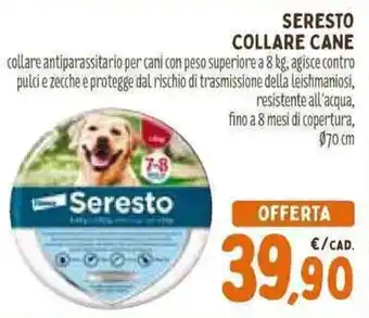 Pet Store Conad SERESTO COLLARE CANE offerta