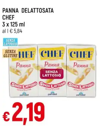 Famila PANNA DELATTOSATA CHEF 3 x 125 ml offerta
