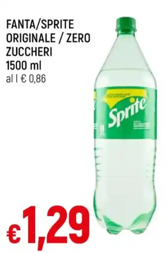Famila FANTA/SPRITE ORIGINALE/ZERO ZUCCHERI 1500 ml offerta