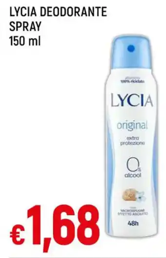 Famila LYCIA DEODORANTE SPRAY 150 ml offerta