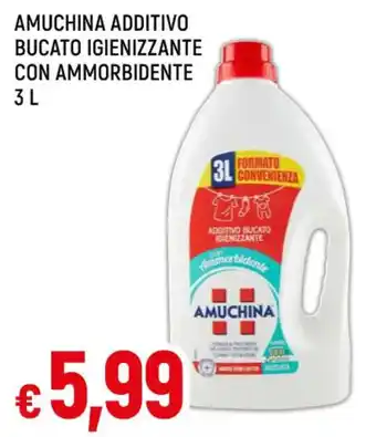Famila AMUCHINA ADDITIVO BUCATO IGIENIZZANTE CON AMMORBIDENTE 3 L offerta