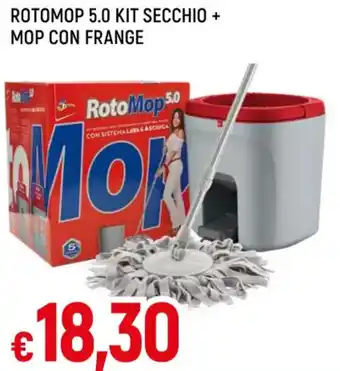 Famila ROTOMOP 5.0 KIT SECCHIO + MOP CON FRANGE offerta