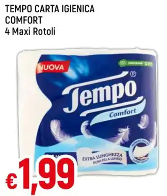 Famila TEMPO CARTA IGIENICA COMFORT 4 Maxi Rotoli offerta